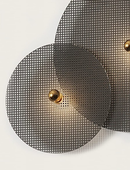 Aplique de pared Tan Tan rejilla negra AROMAS