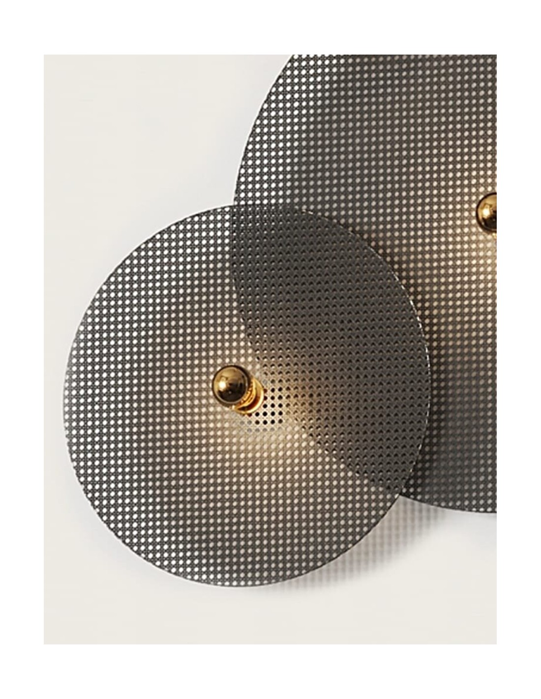 Aplique de pared Tan Tan rejilla negra AROMAS