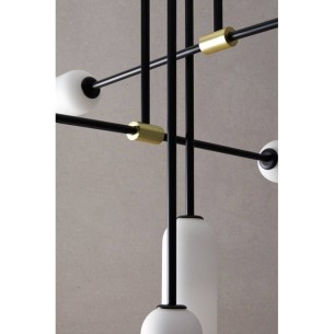 Lámpara colgante negro mate Atil AROMAS 2