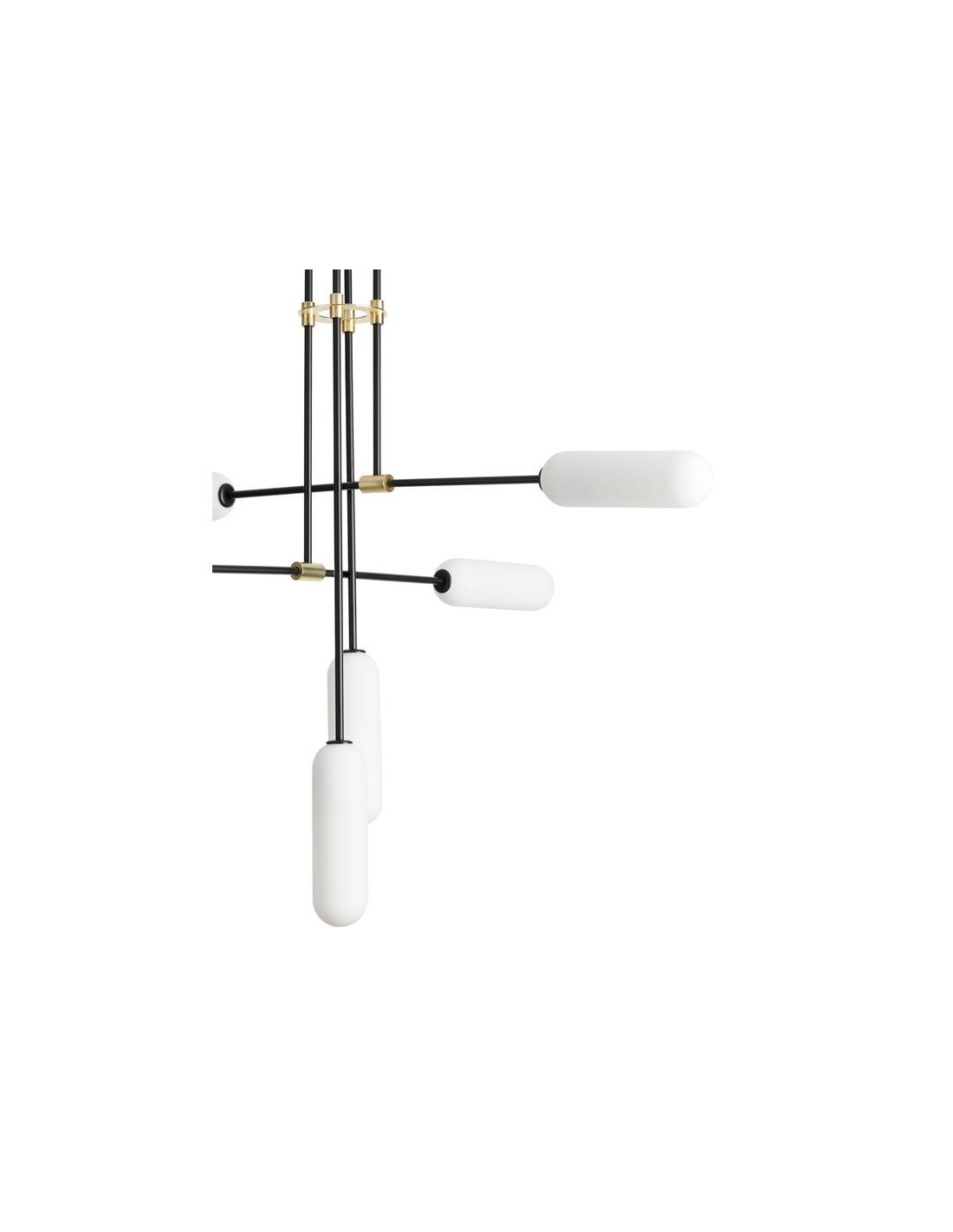 Lámpara colgante negro mate Atil AROMAS