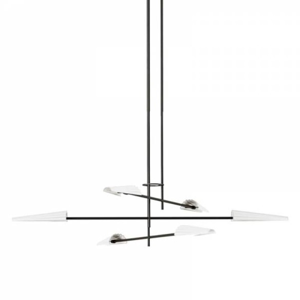 Lámpara colgante negro mate Bion AROMAS